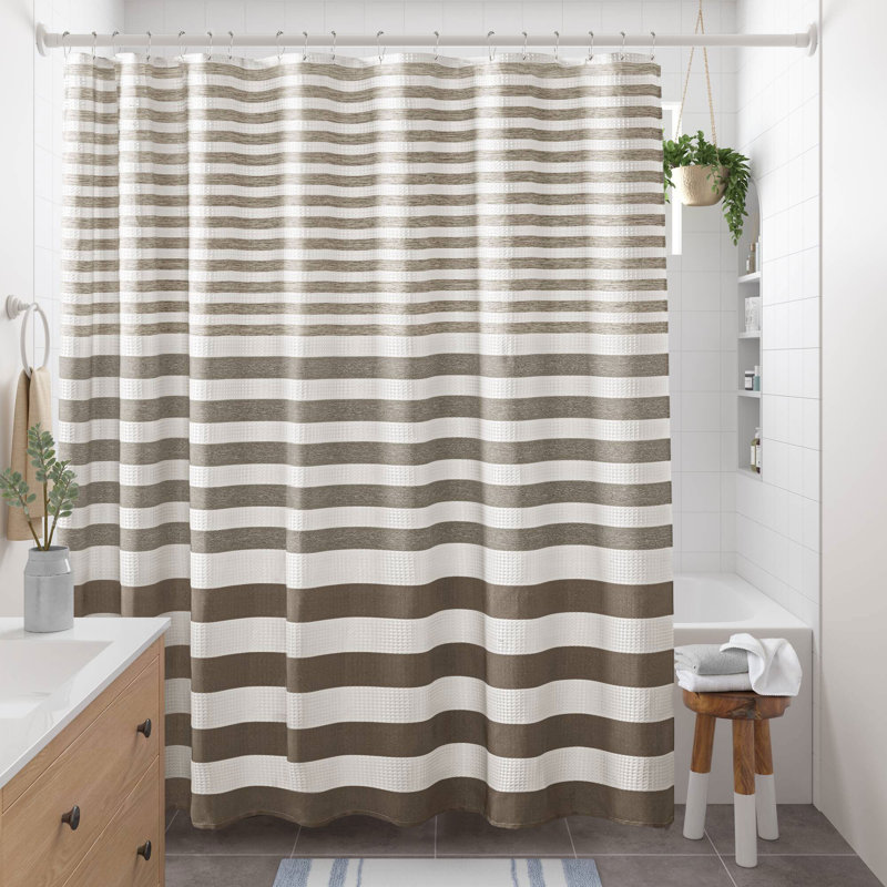Rideau de douche Ariana, H 72 po x l 108 po, Taupe