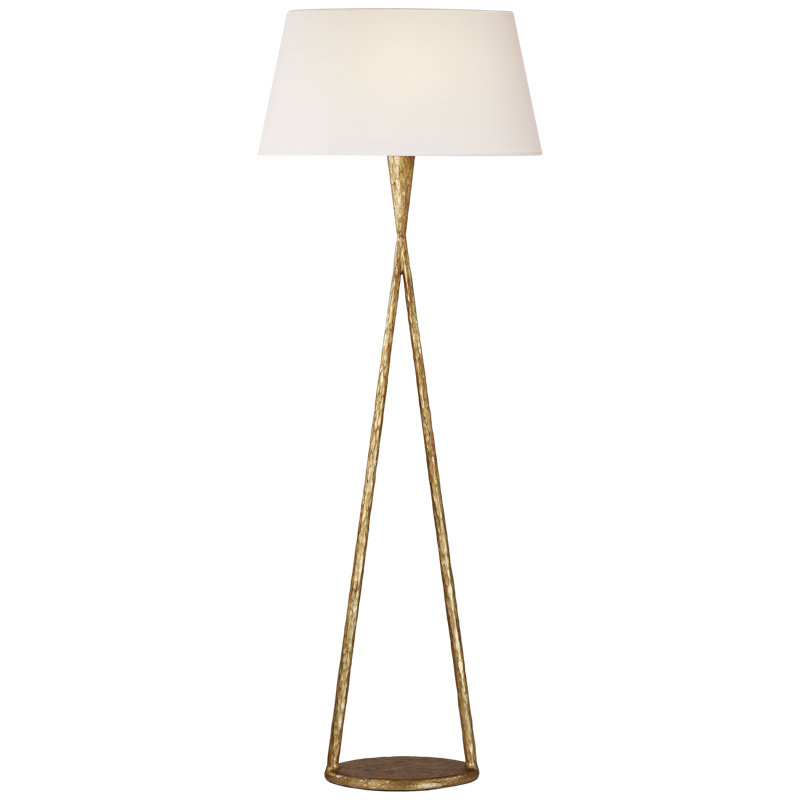 Ian K. Fowler Floor Lamp, Gilded Iron