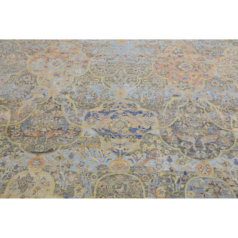 Floral Area Rug, Rectangle 9' x 12'