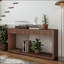 Console cannelée 60 po à 2 tiroirs pour le salon-2074399125