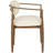 Riccio Vegan Leather Upholstered Dining Arm Chair-6766377-27620710