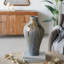 Vase décoratif en céramique 10,2 po x 10,2 po x 19,7 po