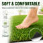 Tapis de gazon artificiel 6 pi x 10 pi avec une hauteur de poils de 0,8 po pour le patio, le balcon et le jardin