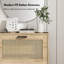 Lena Rattan Shoe Storage Cabinet