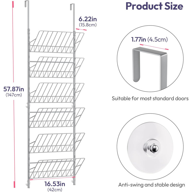 6 Tier Hanging Shoe Rack