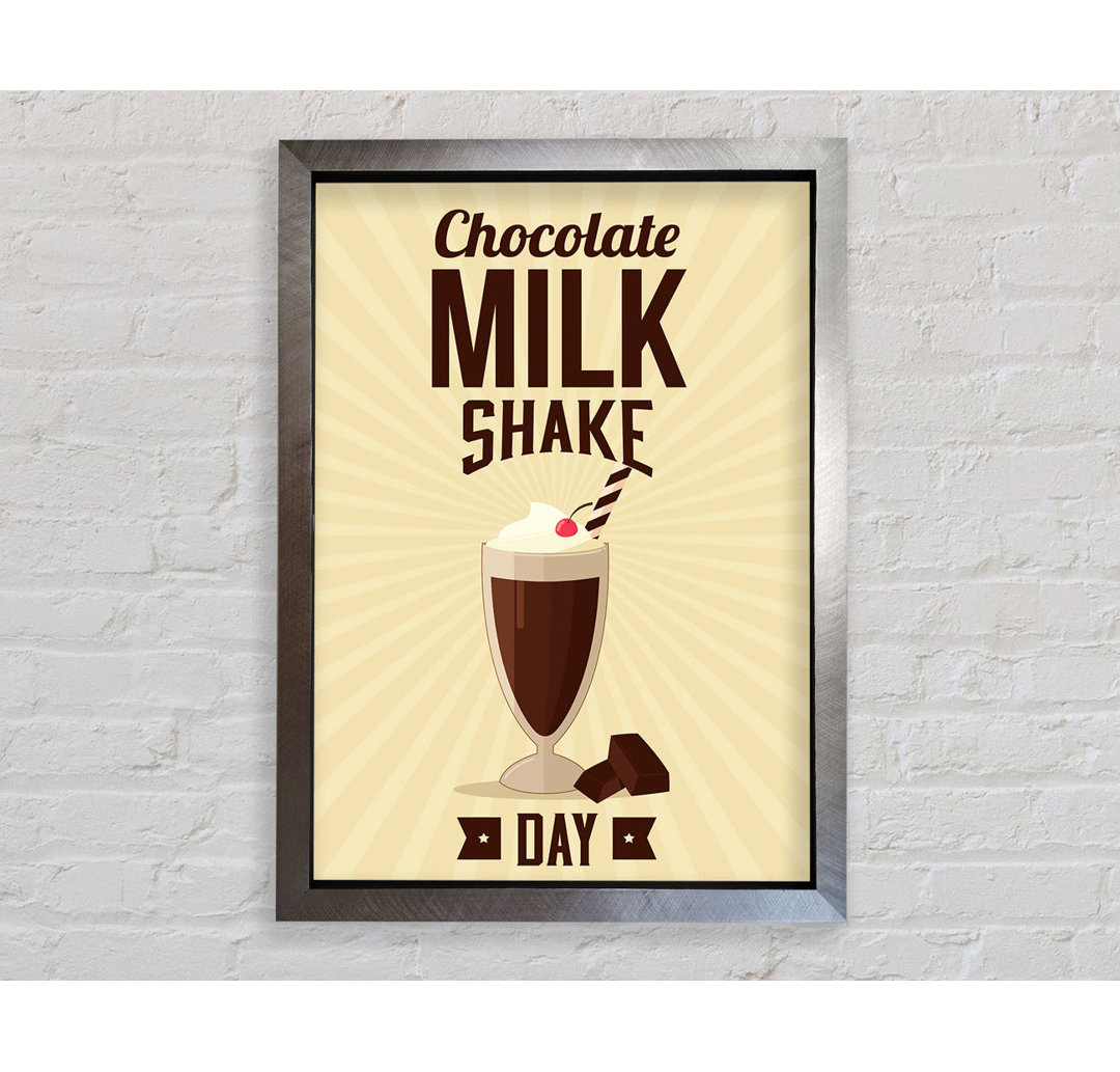 Chocolate Milk Shake Day Gerahmter Druck Wandkunst