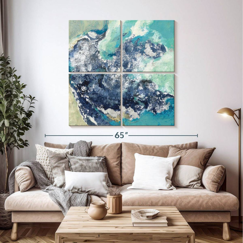 Turquoise Avery, 45" H x 45" W