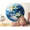 Adhésif mural terre grand globe terrestre autocollant mural 3D planète murale espace chambre d'enfant amovible