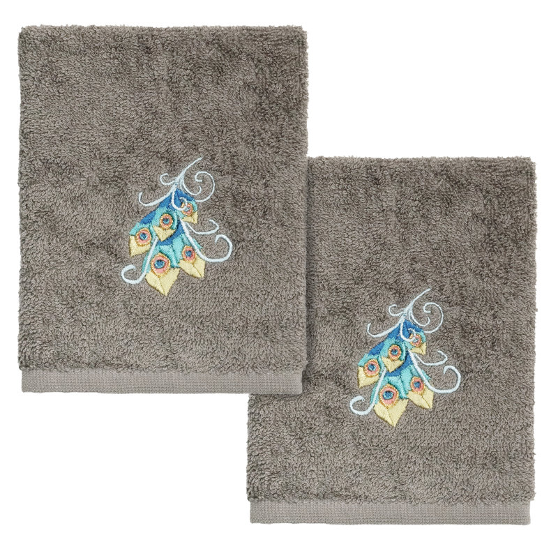 100% Turkish Cotton Washcloth, Dark Gray