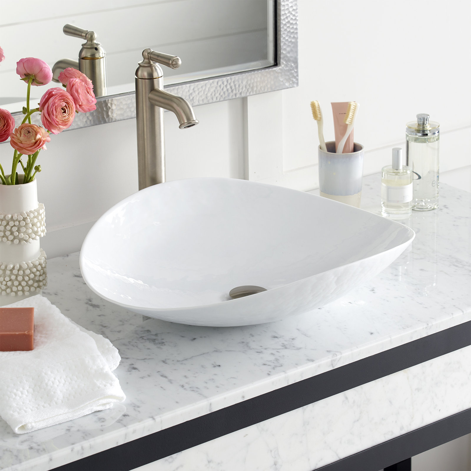 Murano Sorrento Glass Oval Vessel Sink