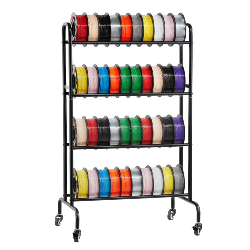 75cm W Steel Storage Rack with Wheels