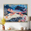 Lézard coloré dans le lac Harmony I - lézard, art mural-326804654-501008652-326804662