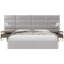 Panneau mural velours en gris platine