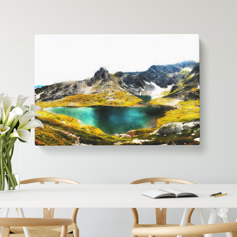 Seven Rila Lakes in Bulgaria - Wrapped Canvas, 50cm H x 76cm W x 3cm D