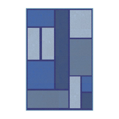 Tapis bleu foncé Power Loom