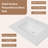 37"Wx22"D Solid Surface Resin Vanity Top with Sink-Durable, Easy-to-Clean, Built-in Overflow