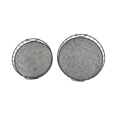 Hicksley Metal Tray - Set of 2