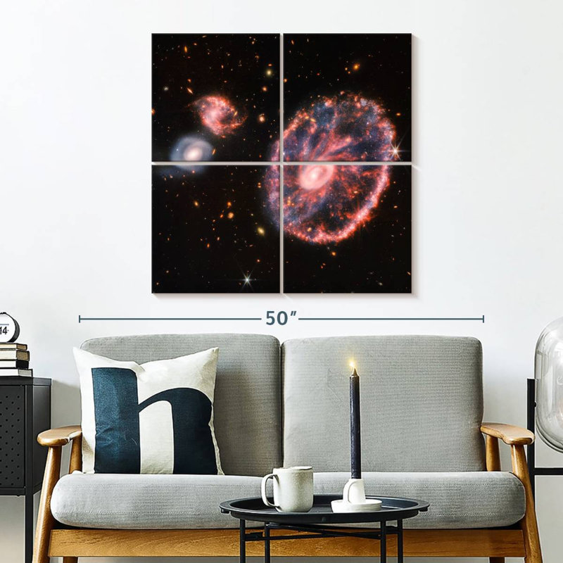 Oberle The Cartwheel Galaxy From Webb, 32" H x 32" W