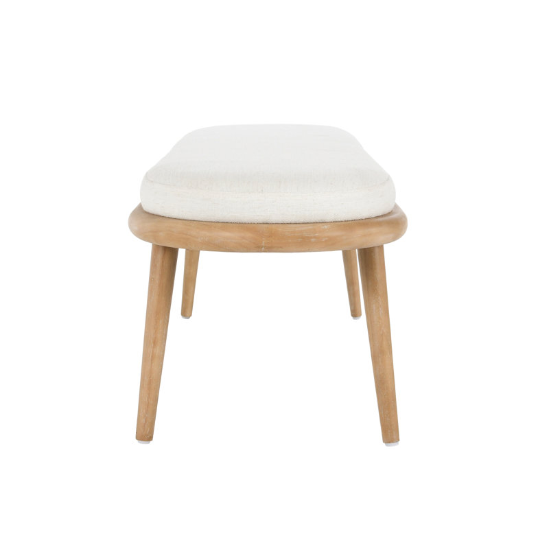 Echo Upholstered Bench, Ivory
