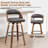 Artnagullian Swivel Vegan Leather Counter And Bar Stools-120950965-120950964