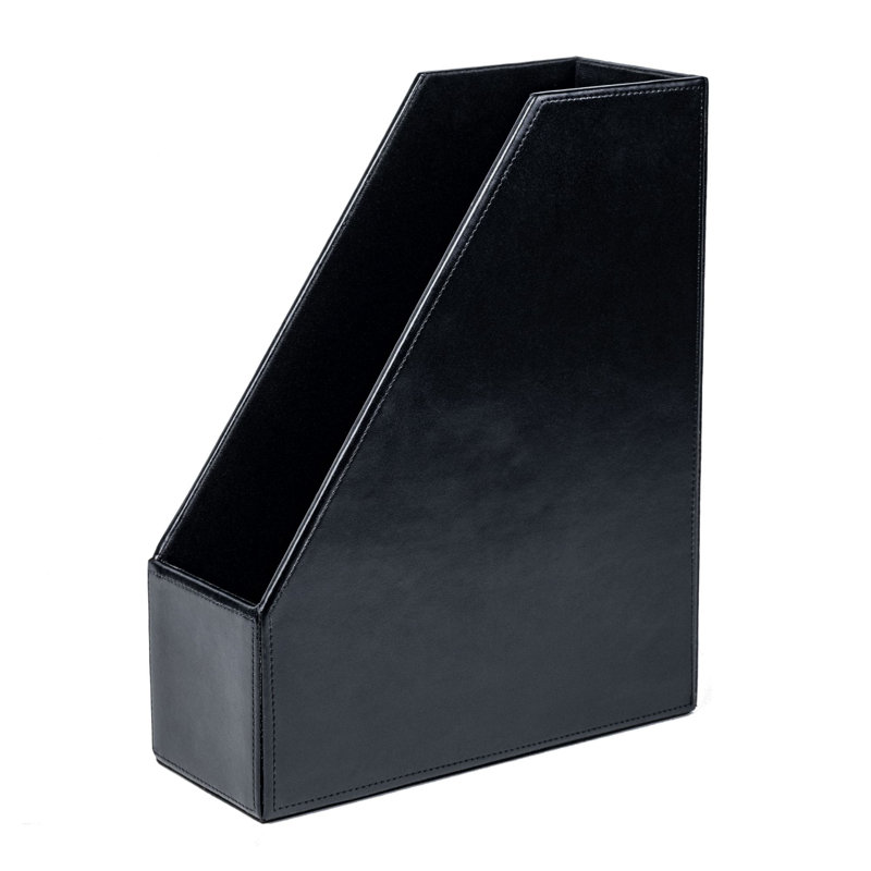 Porte-magazines assemblé, Noir