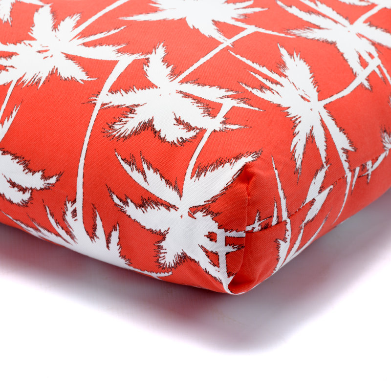 Palmetto Outdoor Seat Cushion, Orange