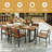 Ananda 6 - Person Acacia Patio Dining Set with Rectangular Table