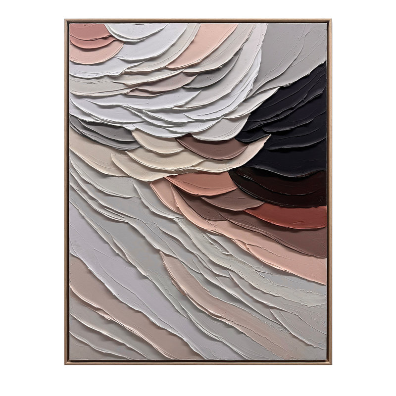 Lilt 36" L x 2.5" W x 48" H Abstract Painting in Multi
