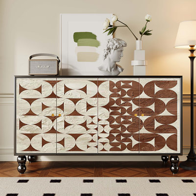 French mid-style retro  entrance cabinet
