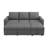 Anureet L-Shaped Sectional Modular Sofa Bed With Storage Seat-112387170