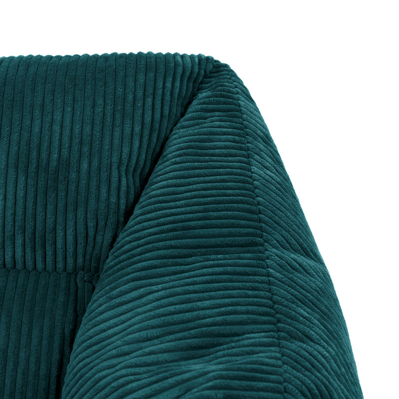 Natalia Corduroy Armchair Bean Bag, Teal Green