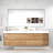 84'' Double Bathroom Vanity with Acrylic Top-1323390672