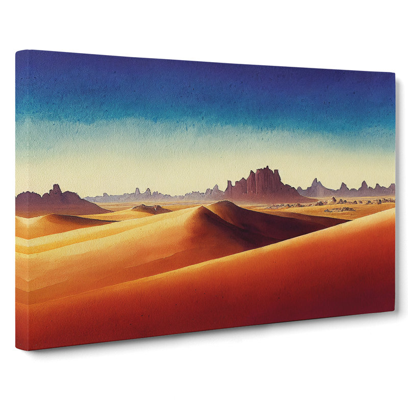Desert In Watercolour Vol.2 - Wrapped Canvas, 35cm H x 50cm W x 3cm D