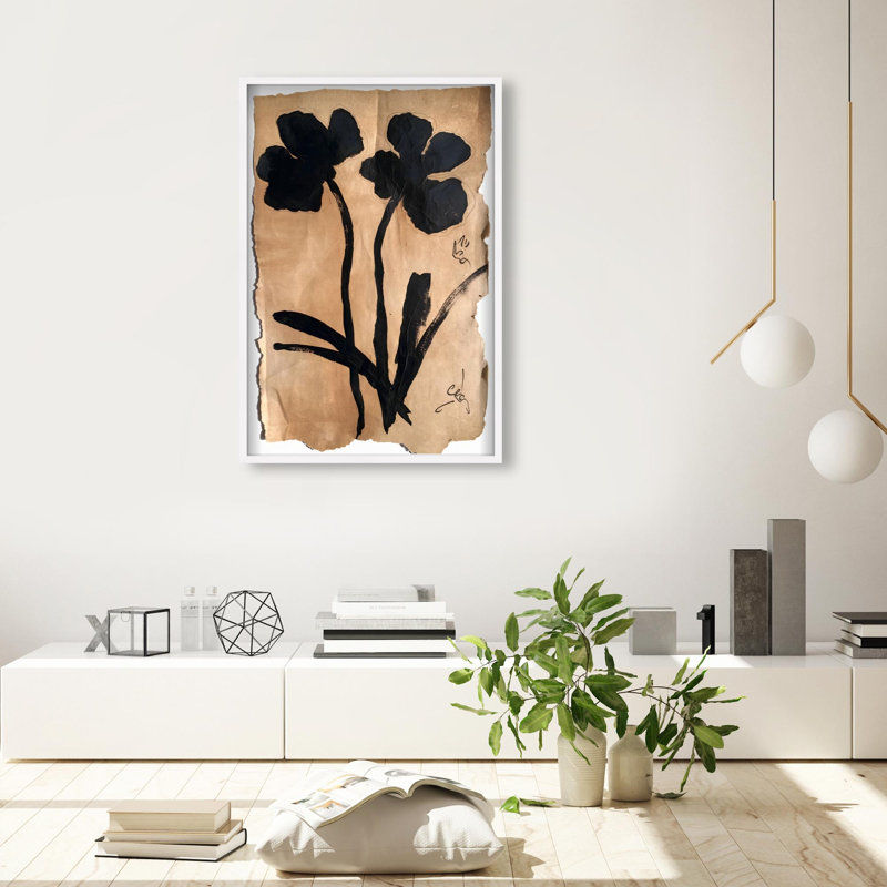 Oliver Gal Artistry in Bloom II Abstract Floral - Luxury Shadowbox Framed Wall Art, 25.5" H x 17.5" W, White
