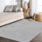 Asaiah Solid Low-Pile Light Gray Rug-1596829507