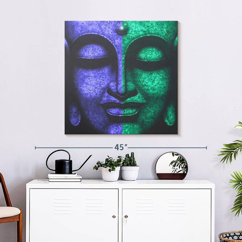 Leisha Sublime Buddha Face, 30" H x 30" W