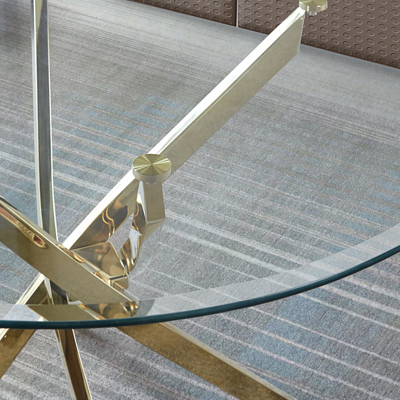 Table de salle à manger ronde contemporaine