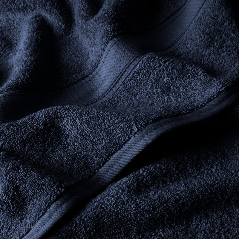 Scotia Egyptian Cotton Bath Towel Set, Navy Blue, 3Pc Towel Set  (1Bath, 1Hand, 1Face)