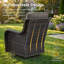 Swivel and sliding wicker patio chairs-2117509929-2117509928