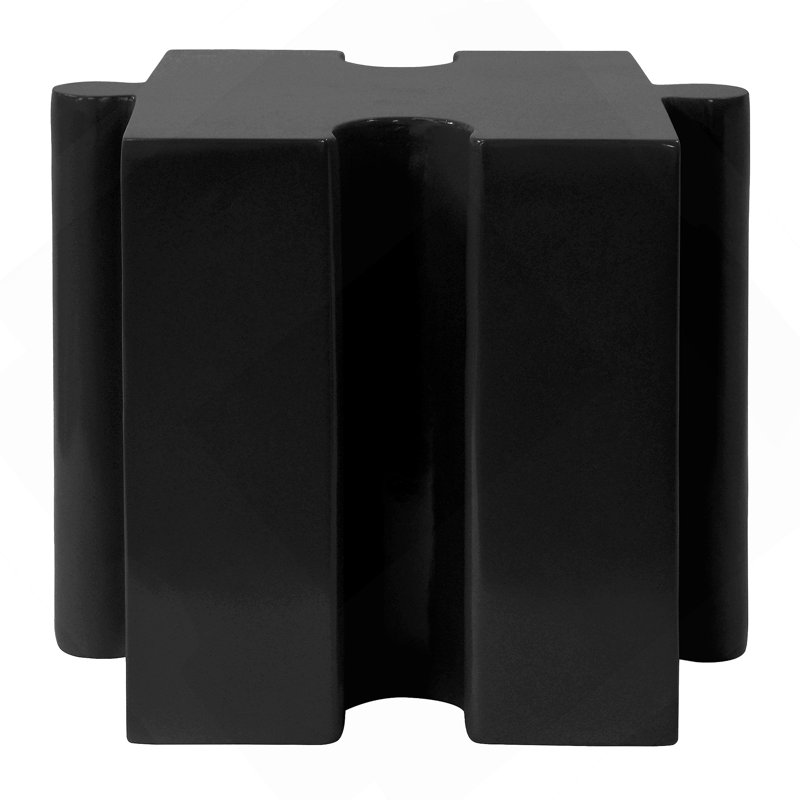 Table de bout, petite table d'appoint, table d'appoint pour l'intérieur et l'extérieur, Noir