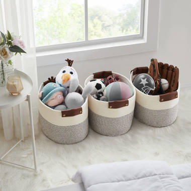 Dotted Line™ Nested 3 Piece Fabric Basket Set & Reviews