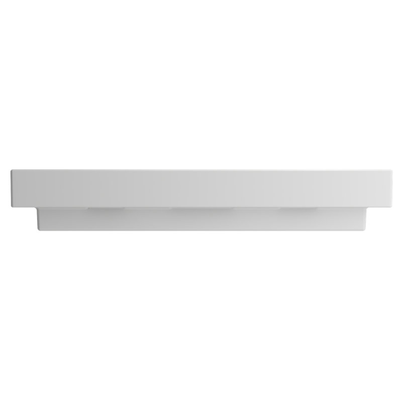 Scala Arch 39.76'' L Bathroom Sink, Matte White, Single-Hole