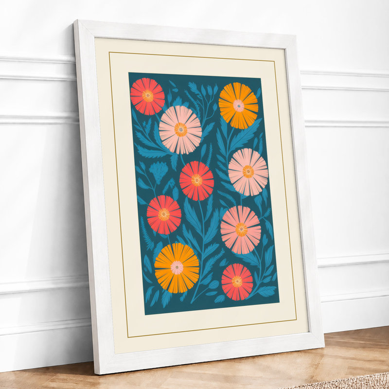 Garden in Motion Botanical - Framed Print, A4 - 29.7 x 21.0 cm, White