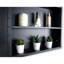 Armoire à pharmacie 20 po x 28 po à fixation murale ou à cadre en métal noir avec miroir