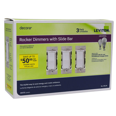 Single Pole/3-Way Rocker Light Switch