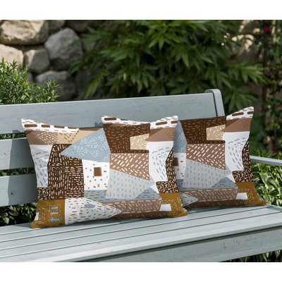 Oreiller réversible intérieur / extérieur Praxies Patches