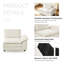 Chaise d'angle rembourrée Lauretta-130047828