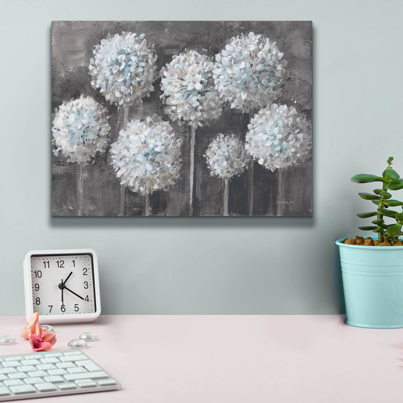 «Simple Agapanthus Gray» par Danhui Nai, art mural sur toile