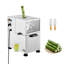 Extracteur de jus de canne à sucre commercial, machine à jus de canne à sucre électrique 800W avec haut débit 661LBS / H, 4 rouleaux en acier inoxydable, extracteur de jus de canne à sucre pour un usage domestique / commercial