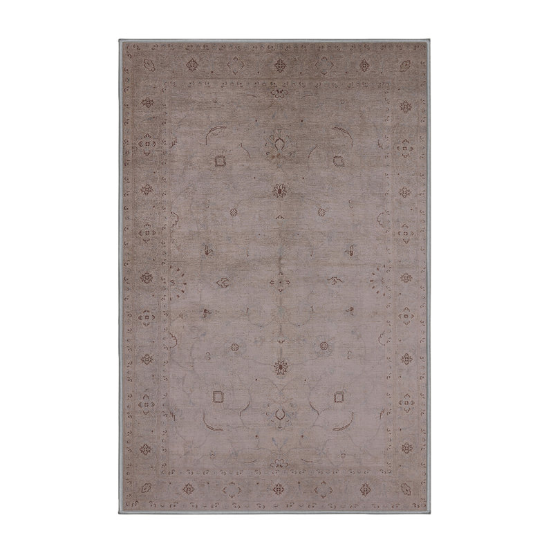 Tapis oriental brun Oralie, Rectangle 2 pi x 4 pi